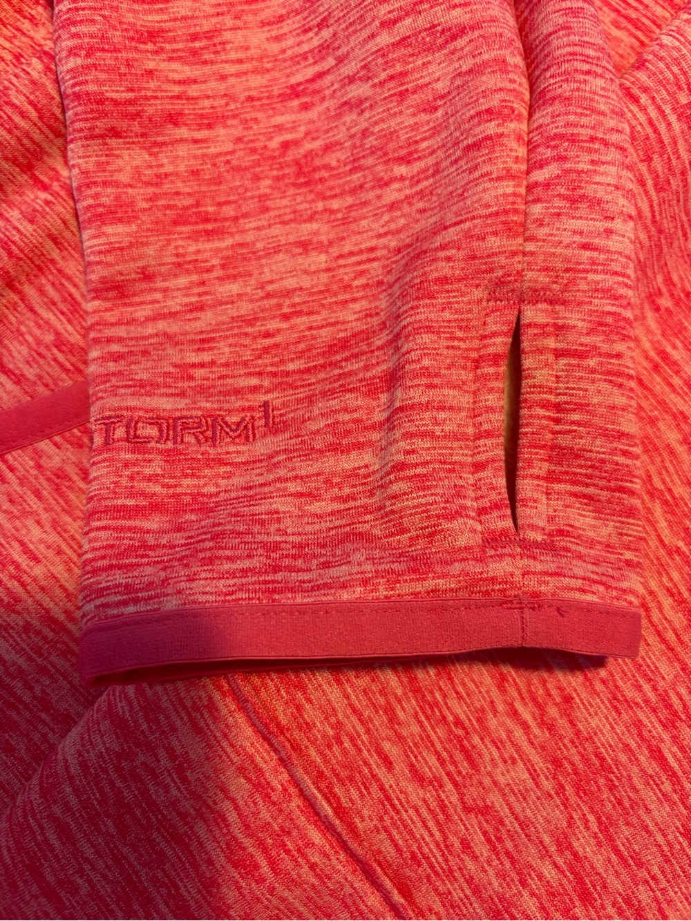 Under Armour Pink Marled Performance Hoodie - Picture 5 of 7
